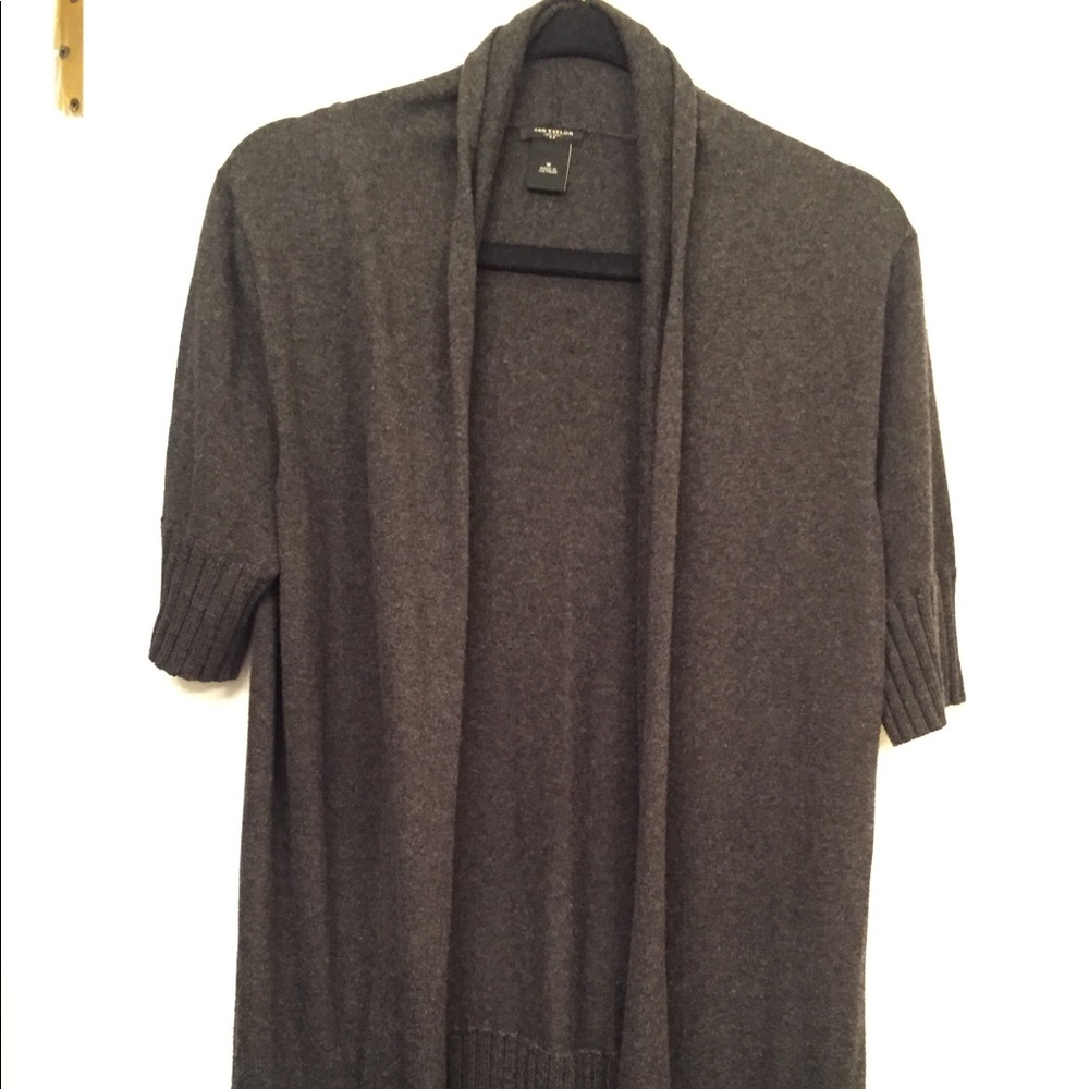 Ann Taylor Tunic Length Cardigan